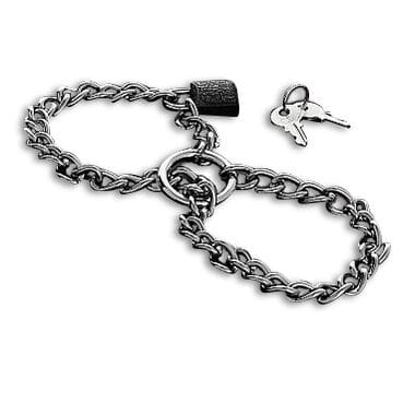 METAL HARD - HANDCUFFS WITH STAINLESS STEEL CHAIN. METAL HARD - HANDCUFFS WITH STAINLESS STEEL CHAIN.
